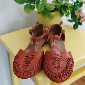 Seychelles | Terracotta Woven Closed-toed Sandals